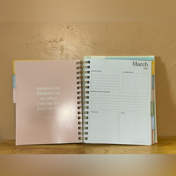 MANIFESTING MY DREAMS 12 MONTH PLANNER MADE BY ECCOLO. SPIRAL BOUND NWTS. - Picture 10 of 14